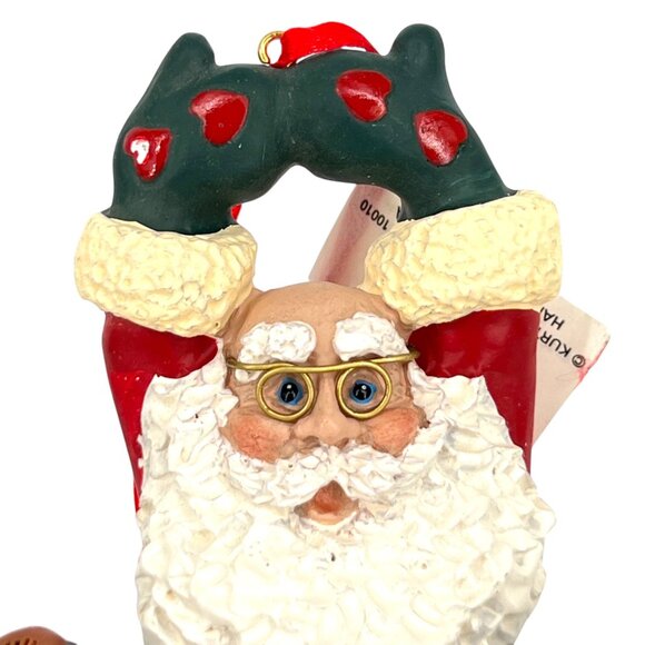 Kurt Adler Santa Santas World Holly Dearies Christmas Ornament with Bells - Picture 5 of 14